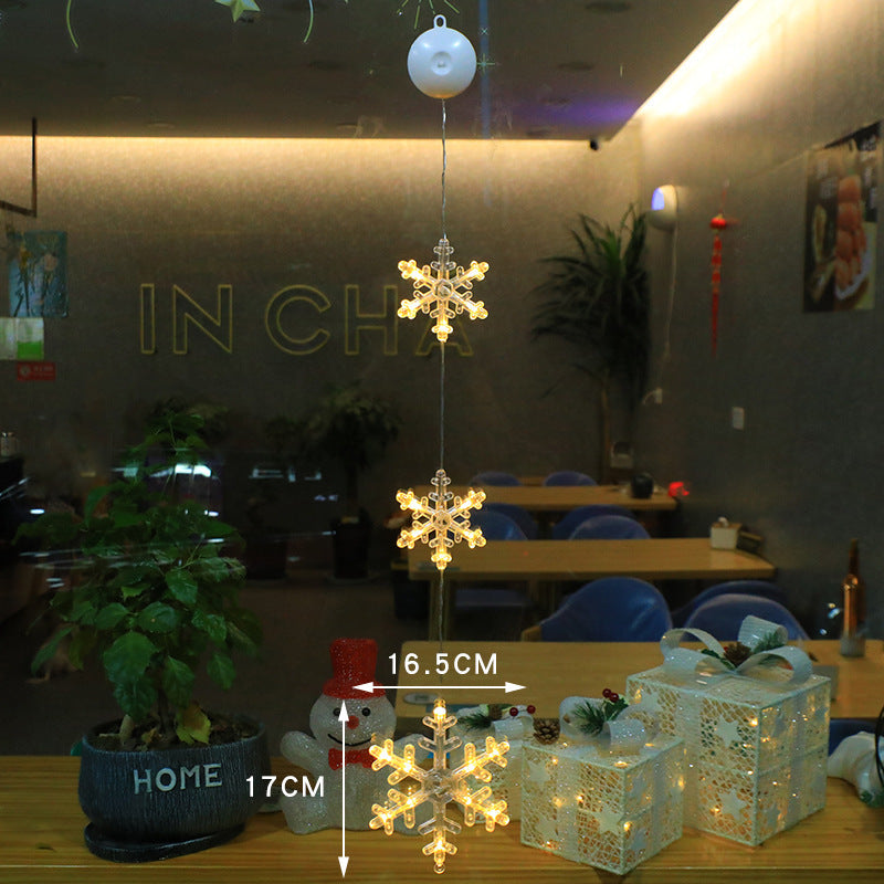 Festive LED Suction Cup Christmas Lights for Holiday Decorations
