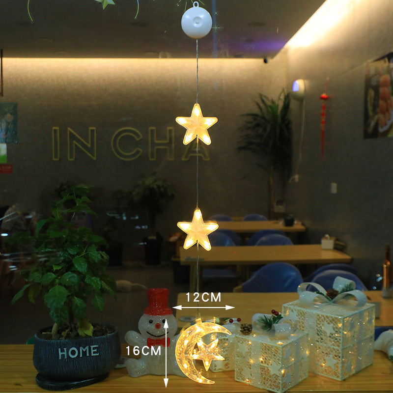 Festive LED Suction Cup Christmas Lights for Holiday Decorations