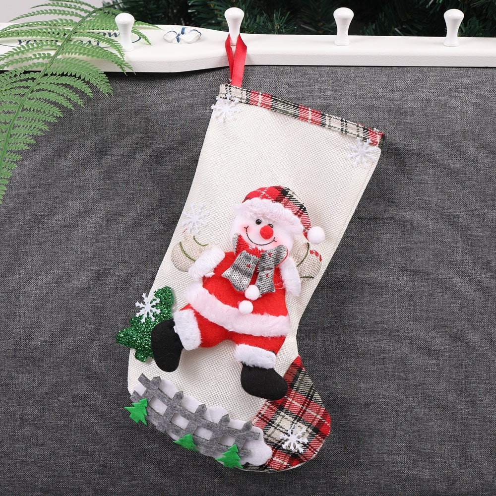 Christmas Decorations Santa Claus Socks Christmas Tree Pendant Christmas Socks Gift Bag Christmas Bag