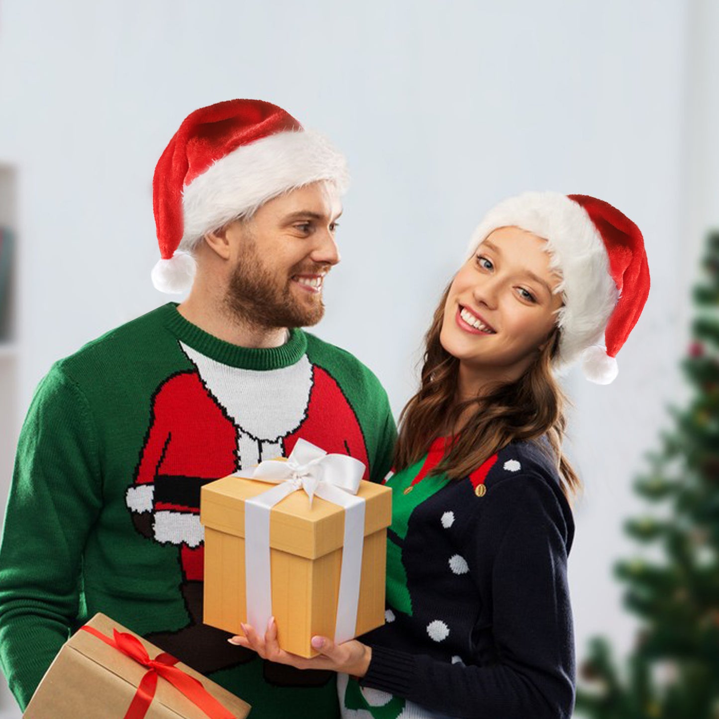 Led Christmas Santa Hat