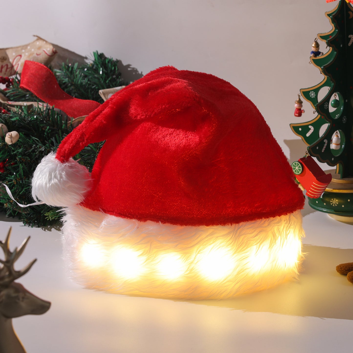 Led Christmas Santa Hat