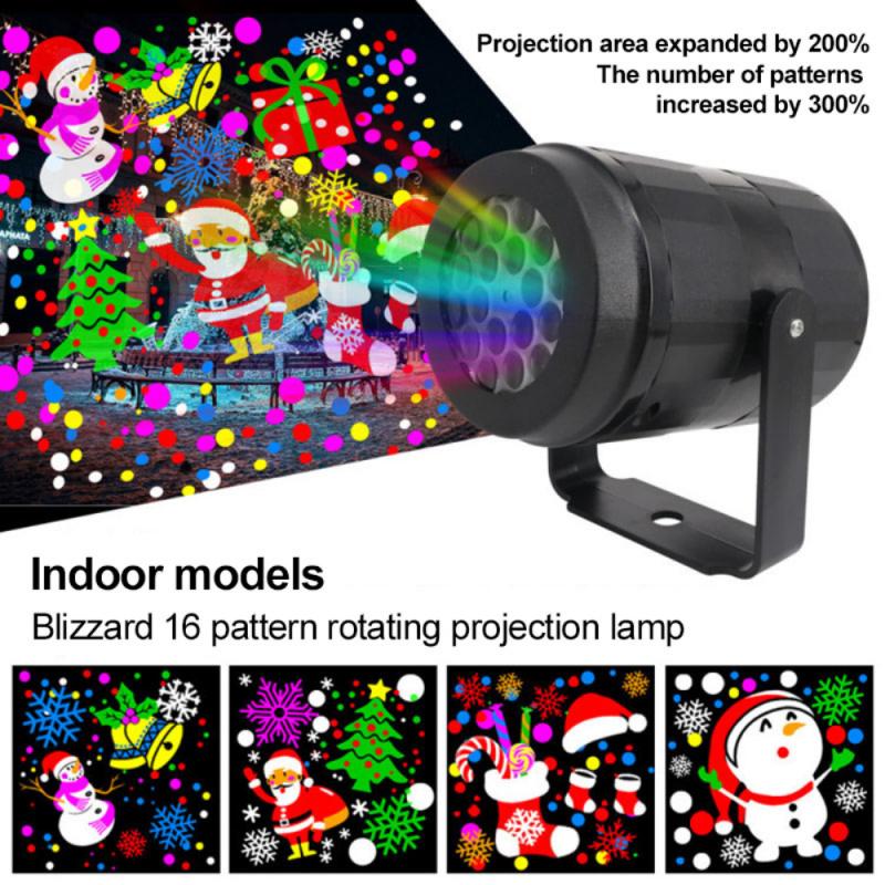 LED Christmas Snow Lights Projector Christmas Lamp